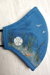 Beachy Theme Hand-Painted Mask CHILD Size