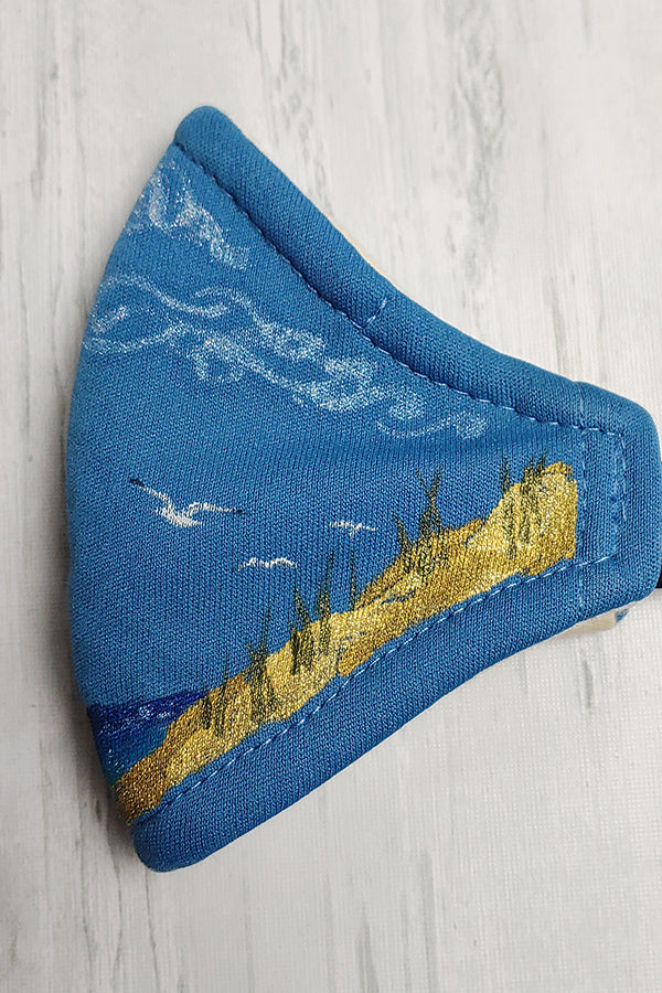 Beachy Theme Hand-Painted Mask CHILD Size
