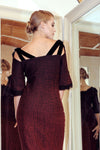 Renn Borealis Jacquard Dress with open back. More Colours.