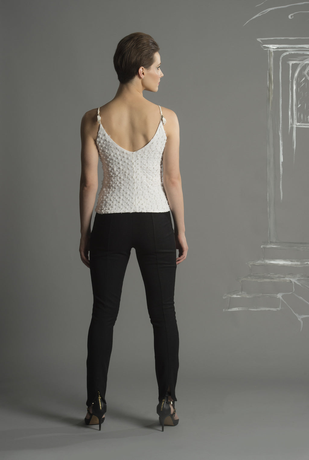 LUXE LAYERING: Tendril Beaded strap Camisole Top – Granaté Prêt by