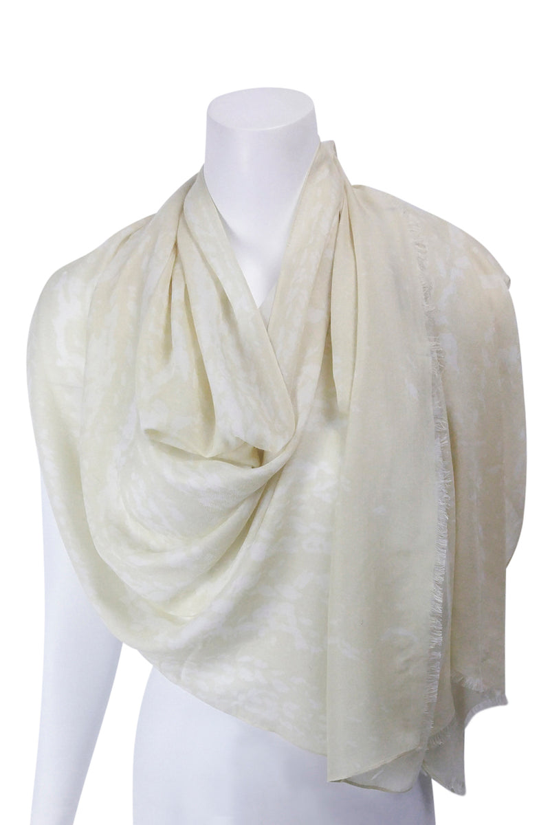 'Cable Knit' Wool/Silk/Cashmere whisper weight Scarf Wrap, more colours