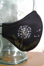 Dandelion Wish Hand-Painted Mask Adult Size