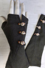 Painted Ceramic Button Gloves. More Colours