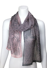 Lace Branches Ombre Silk Scarf, more colours