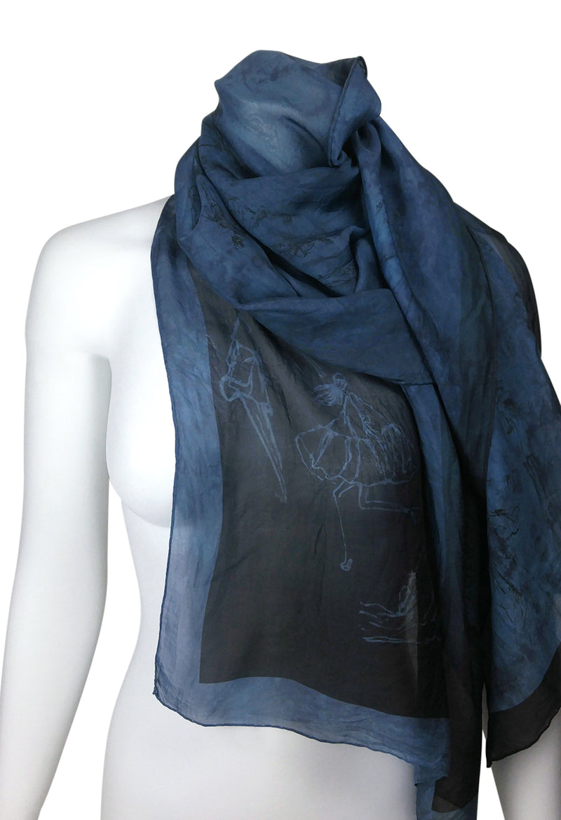 Louis Vuitton Blue Silk Scarves & Wraps for Women for sale